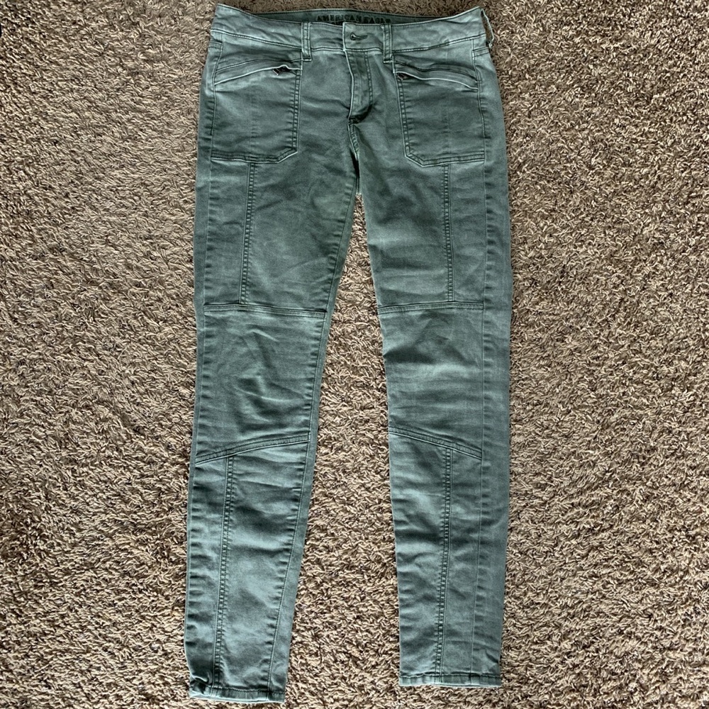 Green Cargo Jeans